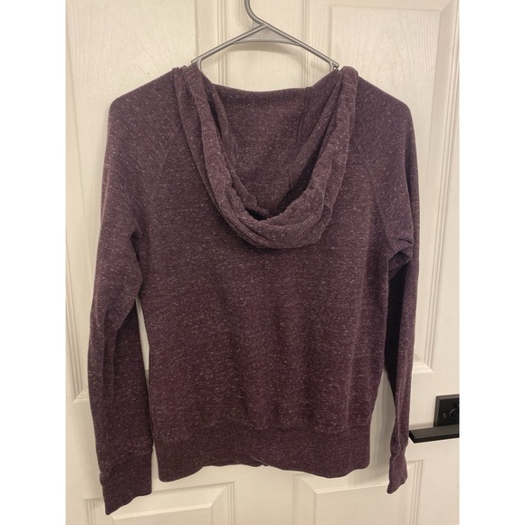 Nike Hooded Zipper Sweater Purple Women Lightweight Small - Picture 7 of 7